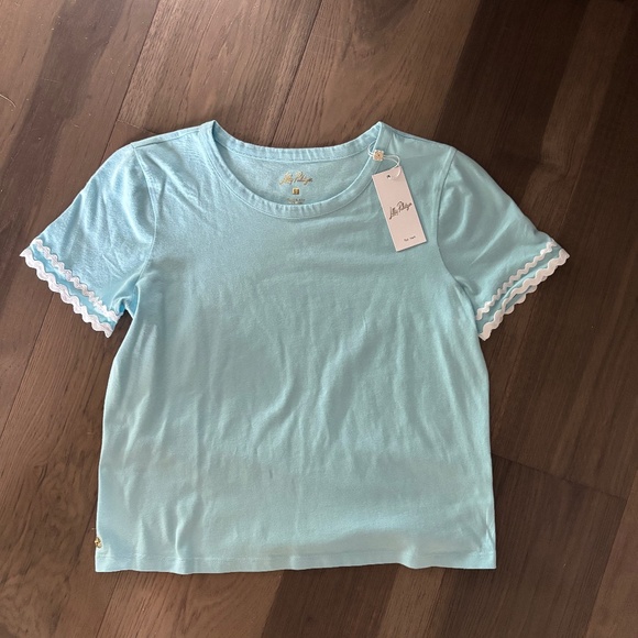 Lilly Pulitzer Clairmont Ric Rac Trimmed Shirt (S) - Picture 5 of 6